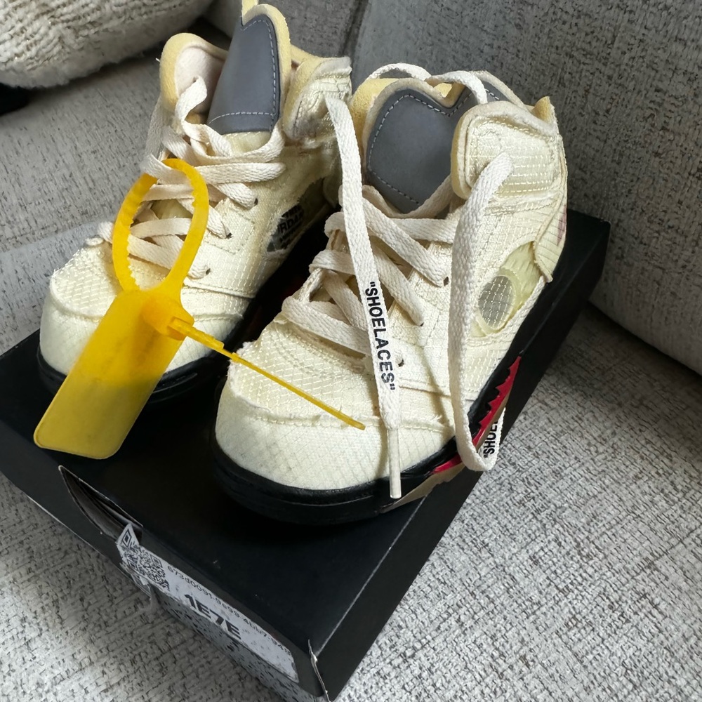 Toddler Off White Jordan 5 Retro Sail
